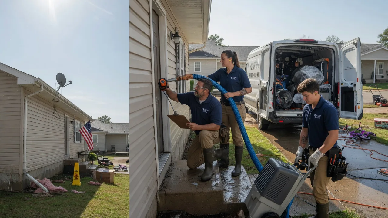 Ceiling Water Damage Restoration in Flom, MN near me